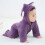 Spring Infant Flannel Solid Color Stitching Package Foot Romper Siamese Baby Crawling Jumpsuit 3