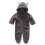 Spring Infant Flannel Solid Color Stitching Package Foot Romper Siamese Baby Crawling Jumpsuit 5