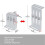 Adjustable Solar Panel Tilt Mount Bracket Kit, Z Shape Aluminum Solar Panel Rack，1pcs 3