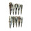 (3179 Extra Long Tip, S) Steampunk Silver Black False Nails 10 Pcs 5