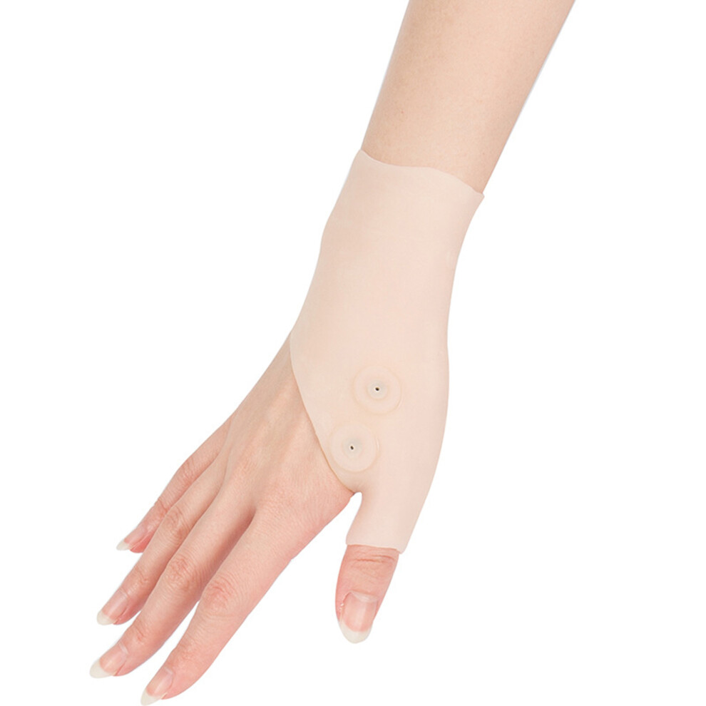 Dachuang Beauty (Light Yellow) Magnetic Therapy Glove For Muscle Pain Relief