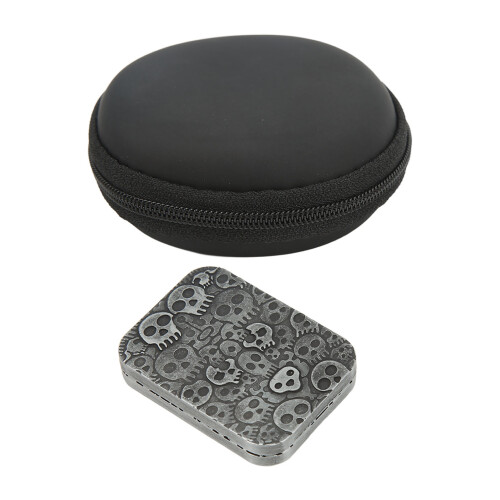 Haptic Slider Μεταλλικό παιχνίδι Fidget με μοτίβο κρανίου, μαγνητική συσκευή ανακούφισης 2
