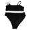 Women's solid color two-piece bikini 1 set 6