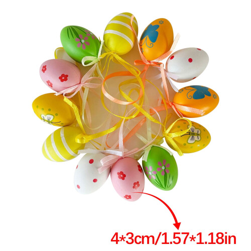 Easter Eggs Plastic Easter Eggs Diy Decoration Plastic Children'S Eggs Pendant Ornaments Plastic Eggs Easter Decorations 2