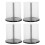 4Pcs Transparent Cd Storage Case PP Material Dvd Rack for Easy Disc Identification 2