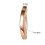 Stainless Steel Belly Ring Reverse Curved Clicker Rose Gold 3