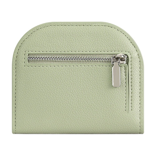 Women's Leather Zip Wallet with ID Window and Card Slots 1