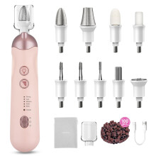 9-in-1 Cordless Nail Drill Kit with 100 Bits & Sanding Bands, 5 Speeds, Compatible with Dremel, for Home/Salon