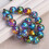 Crystal glass loose beads round 8mm 30 pcs 1