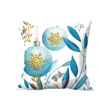 Decoración del hogar Decoraciones navideñas Funda de almohada corta para sofá de 45x45 cm, funda de cojín para dormitorio sin relleno, Regalos