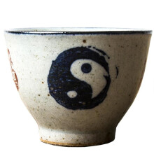Teaware Bowl For Tea Ceremony Teacup Antique Coffee Mugs 65ml Vintage Chinese Tai Chi Pottery Cups Beautiful Wine Tea Cup Set