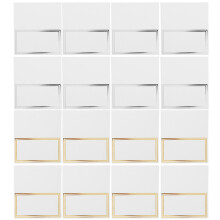EXHUMKY Foldable Table Name Cards Assorted Color Paper Easy to Write for Decor 100Pcs