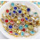 Gold Bling Crystal Pearl Flatback Buttons 9mm 11mm 4