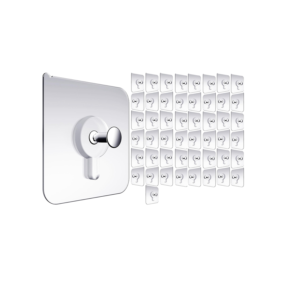 For Wall Hangers Without Nails, Hooks For Hanging, 50 Packs Adhesive Hooks, Picture Living Room 6000002351432