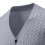 Ανδρικό Μονόχρωμο Πλεκτό Ζακέτα με V-Neck, Σχέδιο Ζακάρ, Μακρυμάνικο Πουλόβερ, 5