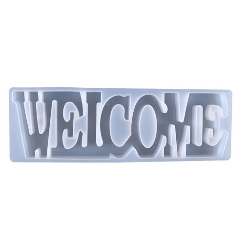 Silicone Welcome Word Molds for Epoxy Resin Crafting 1 Set 2