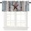 Ρουστίκ κουρτίνα Texas Star Valance, 54x18in, με τσέπη με ράβδο, επένδυση παραθύρου 1