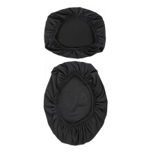 2 couvre-abattants de toilettes, taille standard pour toilettes rondes/ovales/allongées, en polyester lavable en machine, entretien facile