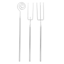 Fourchettes à fondue en acier inoxydable à plusieurs dents pour une utilisation en cuisine (1 lot)