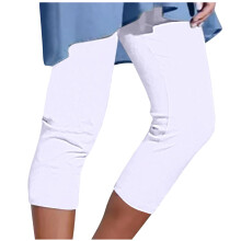 TOPUUTP Capri legíny pro ženy, plus size, stahování bříška, délka ke kolenům, bez kapes, vysoký pas, jóga kalhoty, měkké cvičební
