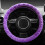 Steering Wheel Cover Polyester Velvet 38cm Elastic 4