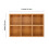 Creamer Basket Six Grid Bamboo Plate Household Fruit Container Man 2