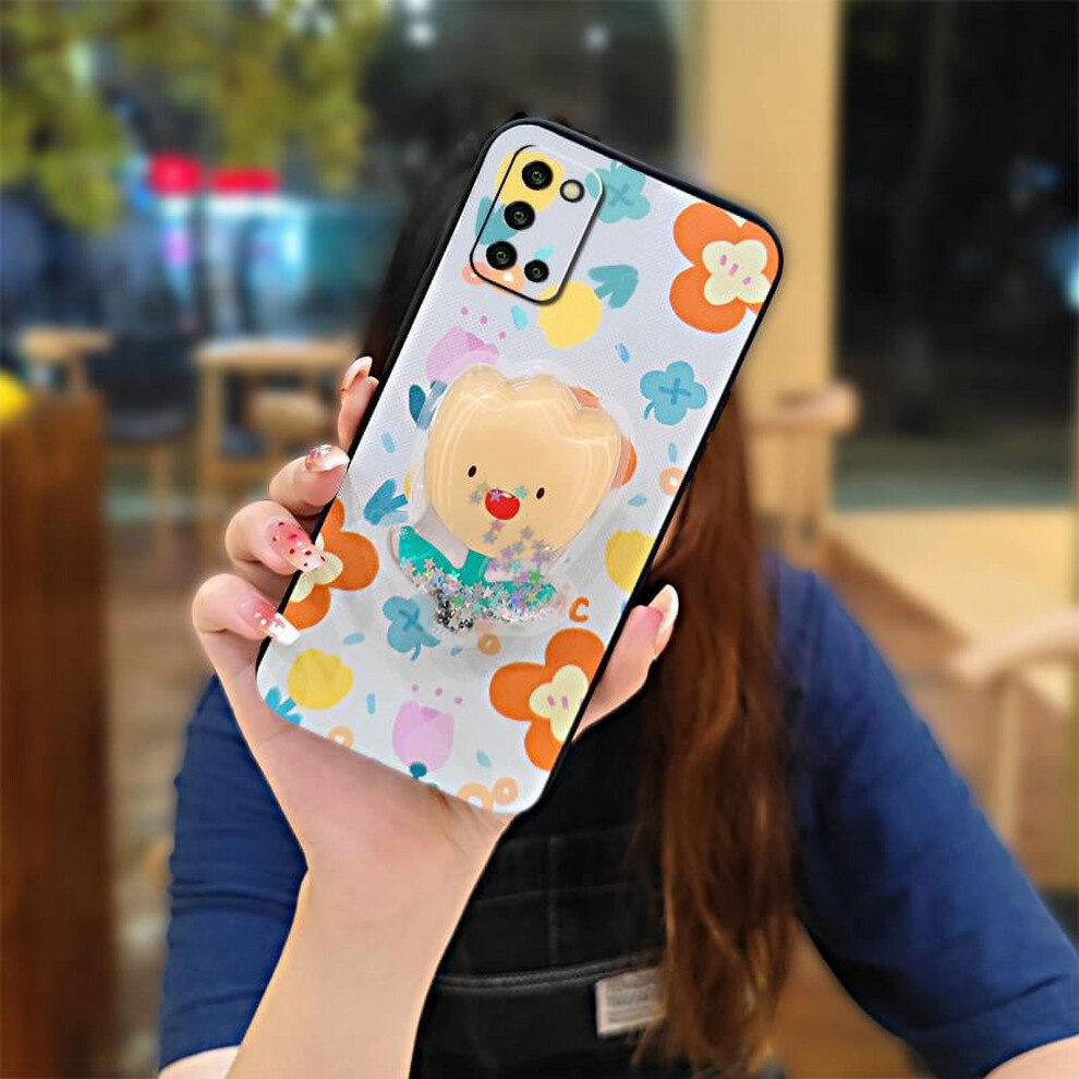 Phone Case For Samsung Galaxy A03s/Sm-A037g Â Quicksand Rotatable Stand, Glitter Soft Cover With Lens Protection & Anti-Knock Design 9193271202226