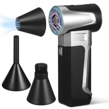 Instant Dust Removal – Electric Air Duster 130000, 8000 mAh Battery & 30W Fast Charge, TFT Screen(Black)