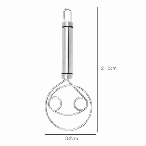 2Pcs Danish Dough Whisk Stainless Steel Tools for Bread, Pastry or Pizza 1