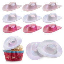 12 pezzi di accessori western per mini casa delle bambole, copricapo di colori assortiti per feste