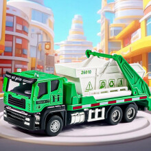 Construction Truck Vehicle Toy Garbage Trucks with Back Dump Garbage Autocrane Toys Collections Room Decoration for Ki-ds