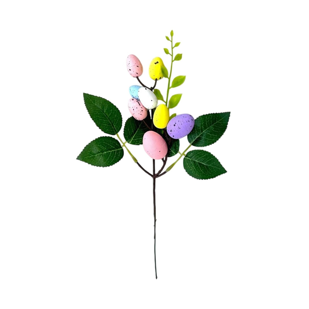 Artificial Easter Egg Stems Multicolor 28cm