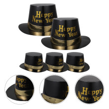 HEMOTON 5 Pcs New Year Eve Paper Hat Birthday Creative Headdress Miss