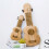 Guitar-Shaped Pillow Pink 14.5 Inches 3