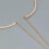 Crystal chest bracket chain body chain silver 8