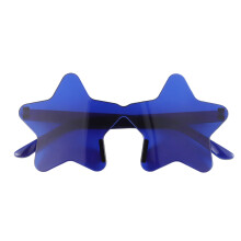 Frameless Star Sunglasses, Transparent Candy Color, Bulk Wholesale for Parties, Christmas & Festivals