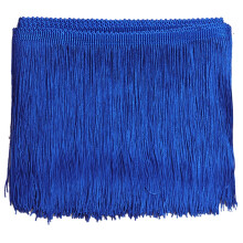 10-Yard Royal Blue Polyester Fringe Trim, 15cm Tassels for DIY Costumes, Clothing, Lampshades, Curtains & Furniture – Compatible with Sewing
