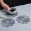 Thickened Insulating Table Mat Non-Slip Flower Design for 5