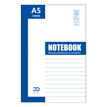 Lined Journal Notebook Blue A5 30 Pages 100 GSM Hardcover