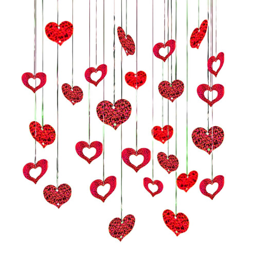 Balloon Rainwire Sequins Pendant for Wedding Decoration