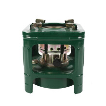 Vintage Style Kerosene Stove, Outdoor Camping Heater and Cooker for Backpacking, Durable Metal Construction, Portable