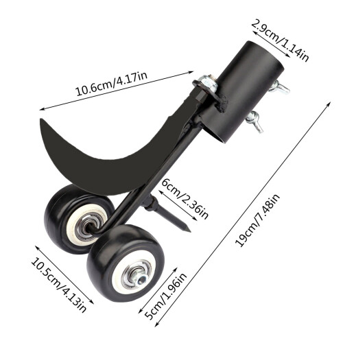 Garden Weeding Hook Roller Tool, Steel, 1pc 1