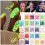 Γκλίτερ τζελ που λάμπει στο σκοτάδι, γκλίτερ UV μαύρου φωτός για 6