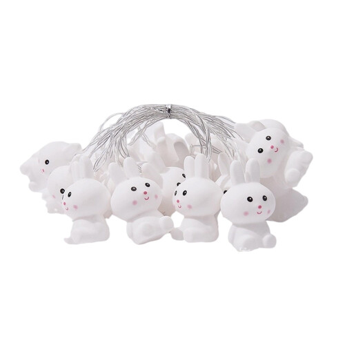 Easter Bunny String Lights 4.92FT Colorful Garland
