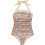 Women's Tummy Control One-Piece Swimsuit Halter Retro Style 4