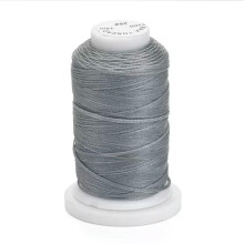 76 Yards/Roll 1mm Flat Waxed Polyester Cords Leather Craft Sewing String Threads-Gray
