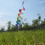 1Set Nylon Polyester Spiral Wind Spinner for Outdoor Garden Decor 3