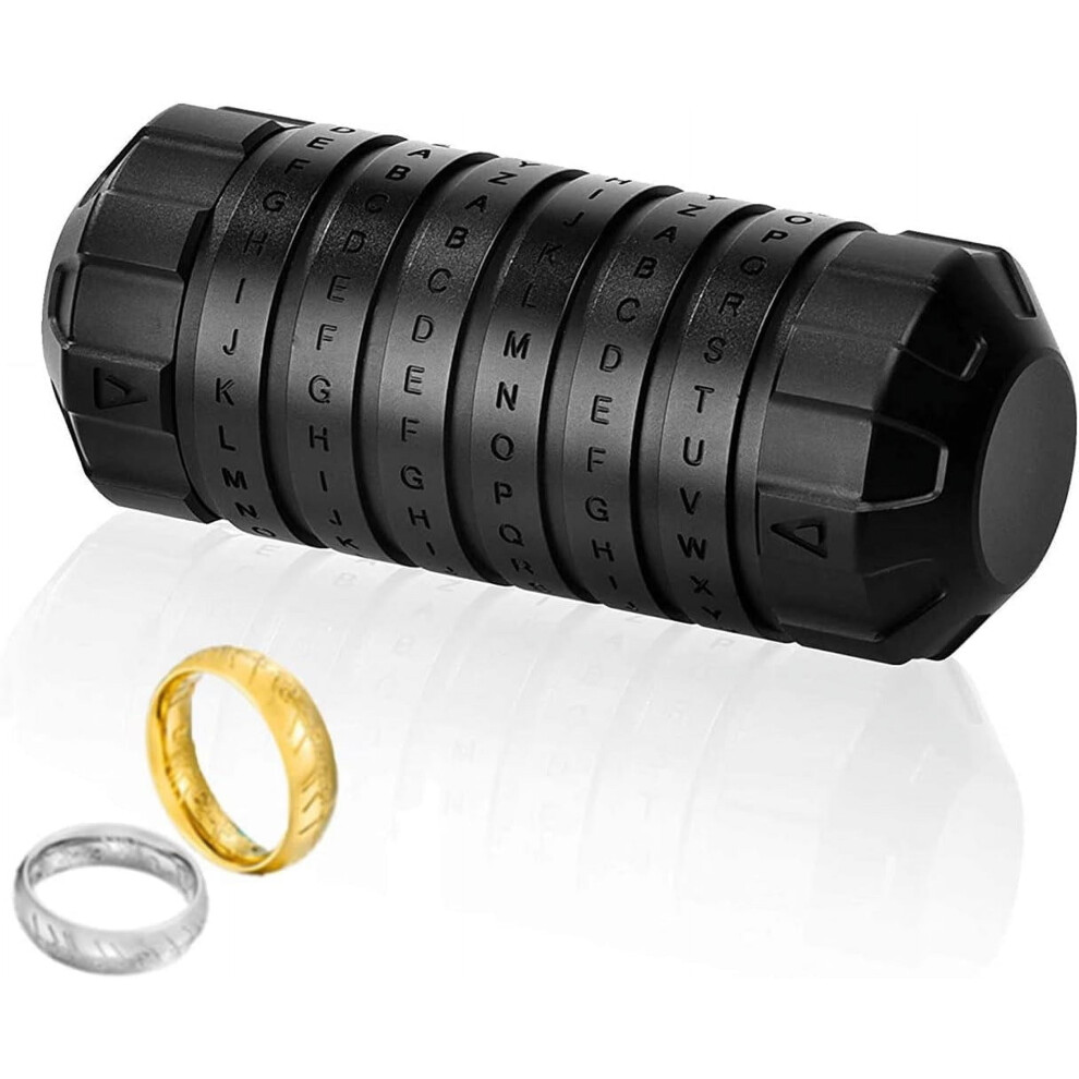Da Vinci Code Mini Cryptex Metal Lock For Hiding Jewelry, Wedding Gifts, Valentine's Day And Christmas Gift Bronze 9327961849259