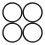Plastic Car Hub Centric Rings 4 Pcs 4