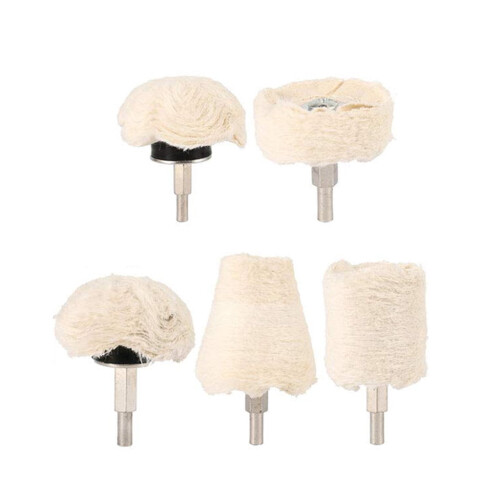 Wool Polishing Buffing Pad Set 5 Pieces for Drill 1